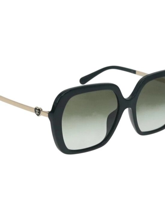 CHANEL Sunglasses plastic Green CC Auth BA12623M main image 14
